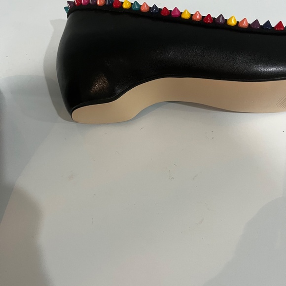 Multi Colored Faux Leather Flats - Picture 10 of 11